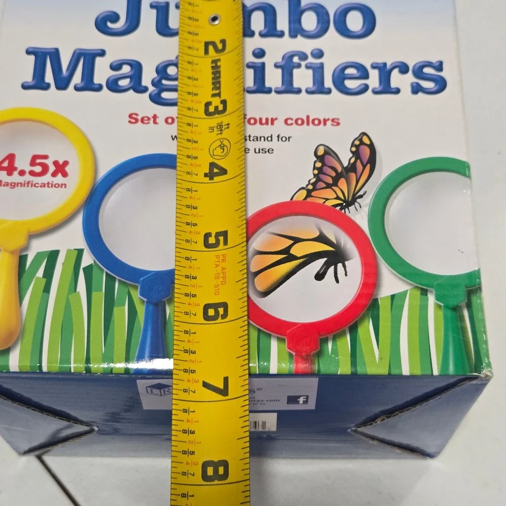 Learning Resources Jumbo Magnifiers Set of 4 Science Exploration Toy LSP 2774-4
